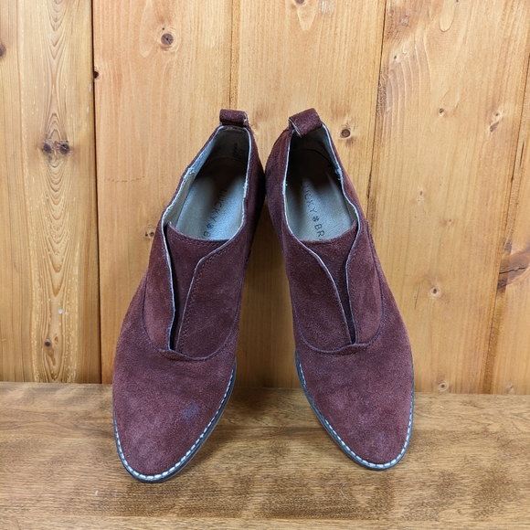 Lucky Brand Burgundy Ankle Boots - Picture 3 of 15